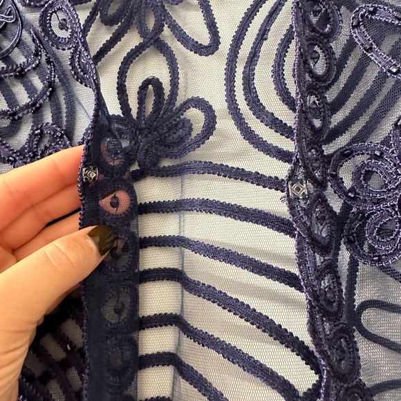 3 piece skirt top and jacket crochet set - Picture 5 of 8